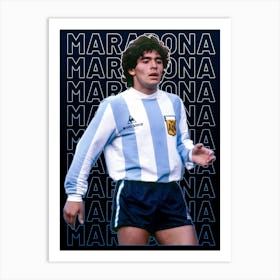 Maradona Art Print