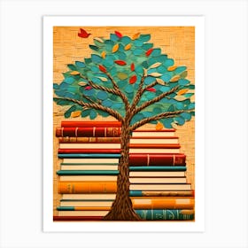 Tree Of Books Art Print