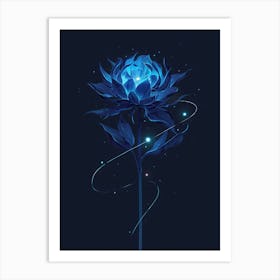 Blue Flower Art Print