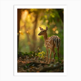 Fawn In The Forest Art Print