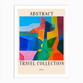 Abstract Travel Collection Poster Bolivia 5 Art Print