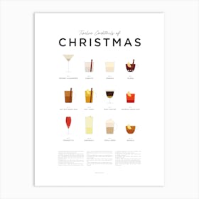 Twelve Cocktails Of Christmas Art Print