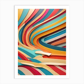 Abstract Paper Art Art Print