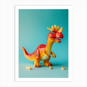 Toy Dinosaur & Fries 1 Art Print