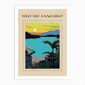 Minimal Design Style Of Rio De Janeiro, Brazil 8 Poster Art Print