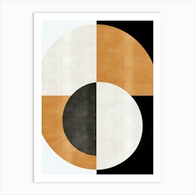 Radiant Retro; Geometric Elegance Art Print