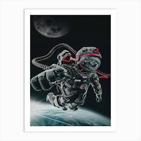 Astronaut In Space 7 Art Print