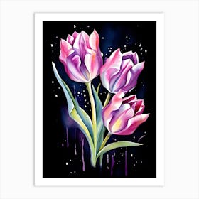 Pink Tulips 2 Art Print