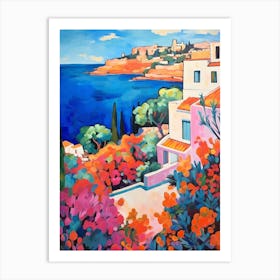 Ibiza Spain 8 Fauvist Painting Art Print