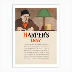 Harper's 1897, Edward Penfield Art Print