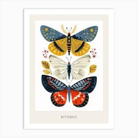 Colourful Insect Illustration Butterfly 8 Poster Art Print