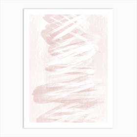 Abstract Pink Waves One Art Print