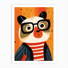 Little Red Panda 1 Wearing Sunglasses Art Print