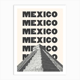 Mexico Black & White Art Print