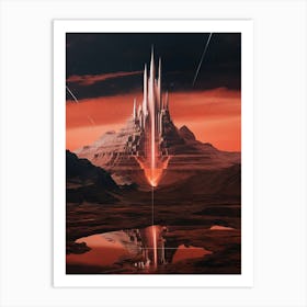 Cosmic landscape Art Print