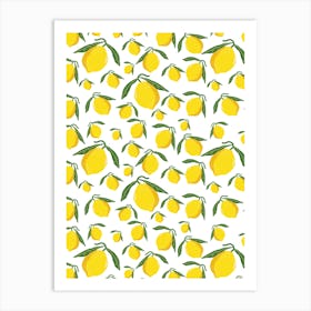 Lemon Pattern Art Print