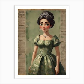 Princess Cinderella- kids 1 Art Print