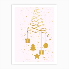 Holiday tree Art Print