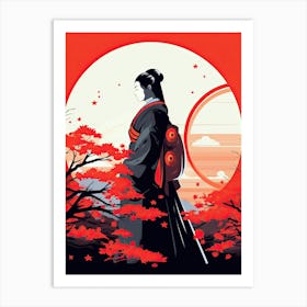 Calm Samurai Tranquility Art Print