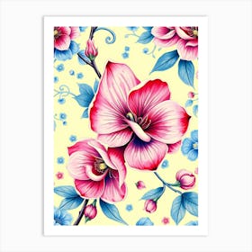 Floral Pattern 5 Art Print