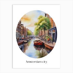 Summer in Amsterdam. 1 1 Art Print