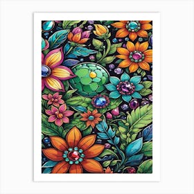 Colorful Flowers Poster