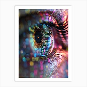 Cyborg Eye Art Print