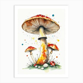 Mushroom Painting 1 Art Print