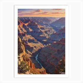 Grand Canyon At Sunset 2 Art Print