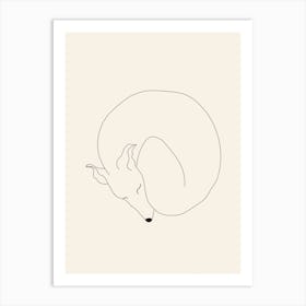 Sleeping Dog Art Print