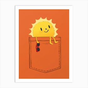 Sun In The Pocket Art Print