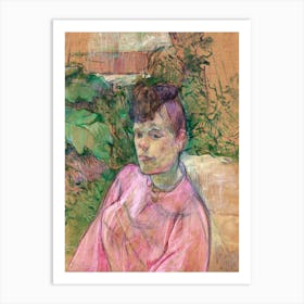 Woman In The Garden Of Monsieur Forest , Henri de Toulouse-Lautrec Art Print