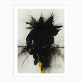 'Black And Yellow' 4 Art Print