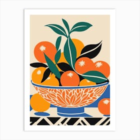 Oranges In A Bowl 1 Art Print