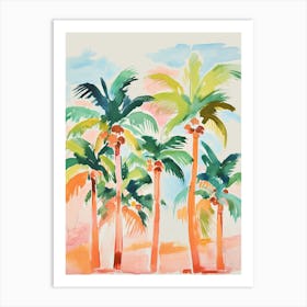 Watercolor Palms 2 Art Print