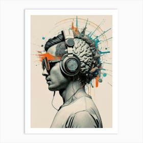 Brain Splatter Art Print