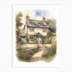 Cottage In The Country 1 Art Print