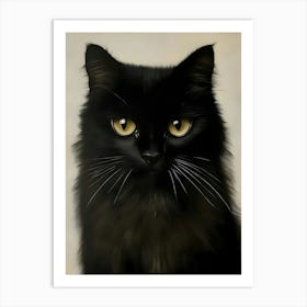 Black Cat 4 Art Print