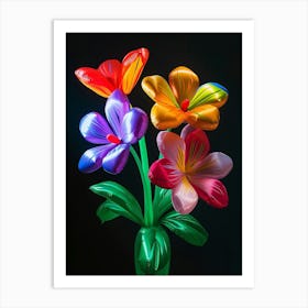 Bright Inflatable Flowers Hellebore 3 Art Print