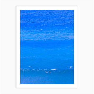 Blue Surf Art Print