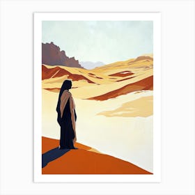 The Desert, Minimalism Art Print