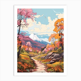 The Great Glen Way Scotland 2 Hike Illustration Art Print