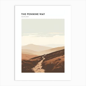 The Pennine Way Scotland 1 Hiking Trail Landscape Poster Art Print