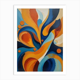 Abstract Painting Rhythms of the Unknown Art Print