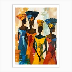 Three African Women 1 Art Print