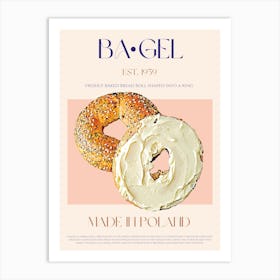 Bagel Mid Century Art Print