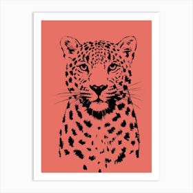 Leopard Head Art Print