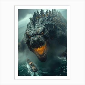 Godzilla 3 Art Print