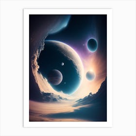 Planets In Space Art Print