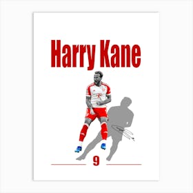 Harry Kane Minimalist Art Print